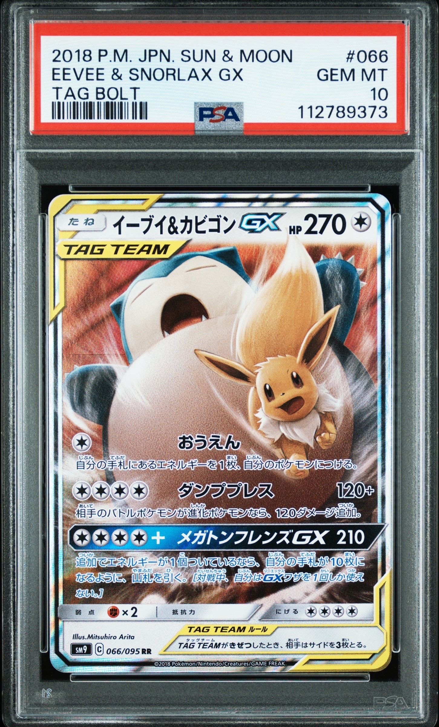 イーブイ&カビゴンGX RR [SM9 066/095](拡張パック「タッグボルト」)