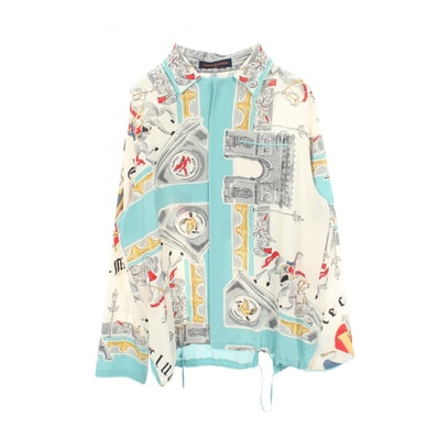 ルイ・ヴィトン LOUIS VUITTON Hooded Pyjama Shir パジャマ 衣料品 トップス シルク メンズ ホワイト系 / ブルー系 / マルチカラー RM192 ORI HHS85W 【中古】