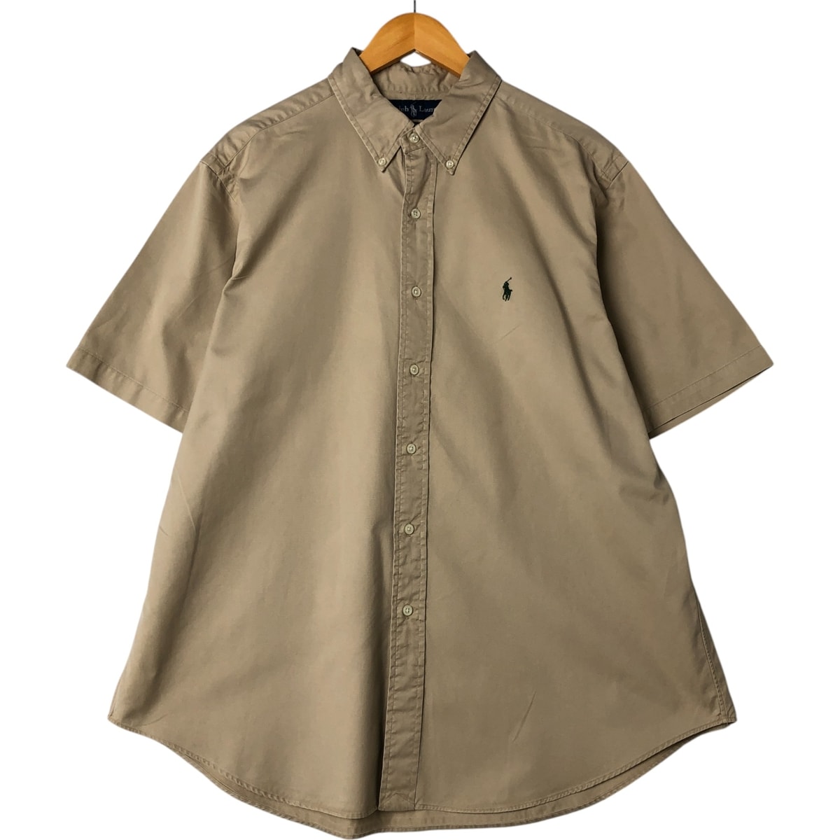 古着 ラルフローレン Ralph Lauren CLASSIC FIT 半袖 ボタンダウンシャツ メンズXL相当/eaa560644