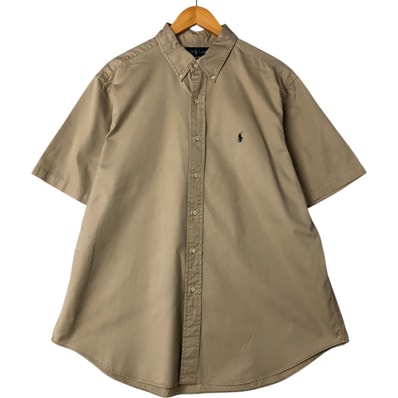 古着 ラルフローレン Ralph Lauren CLASSIC FIT 半袖 ボタンダウンシャツ メンズXL相当/eaa560644