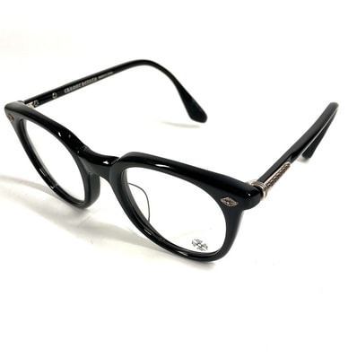 クロムハーツ CHROME HEARTS JUST IN ジャストイン めがね メガネ アイウェア 眼鏡 眼鏡 プラスチック ブラック