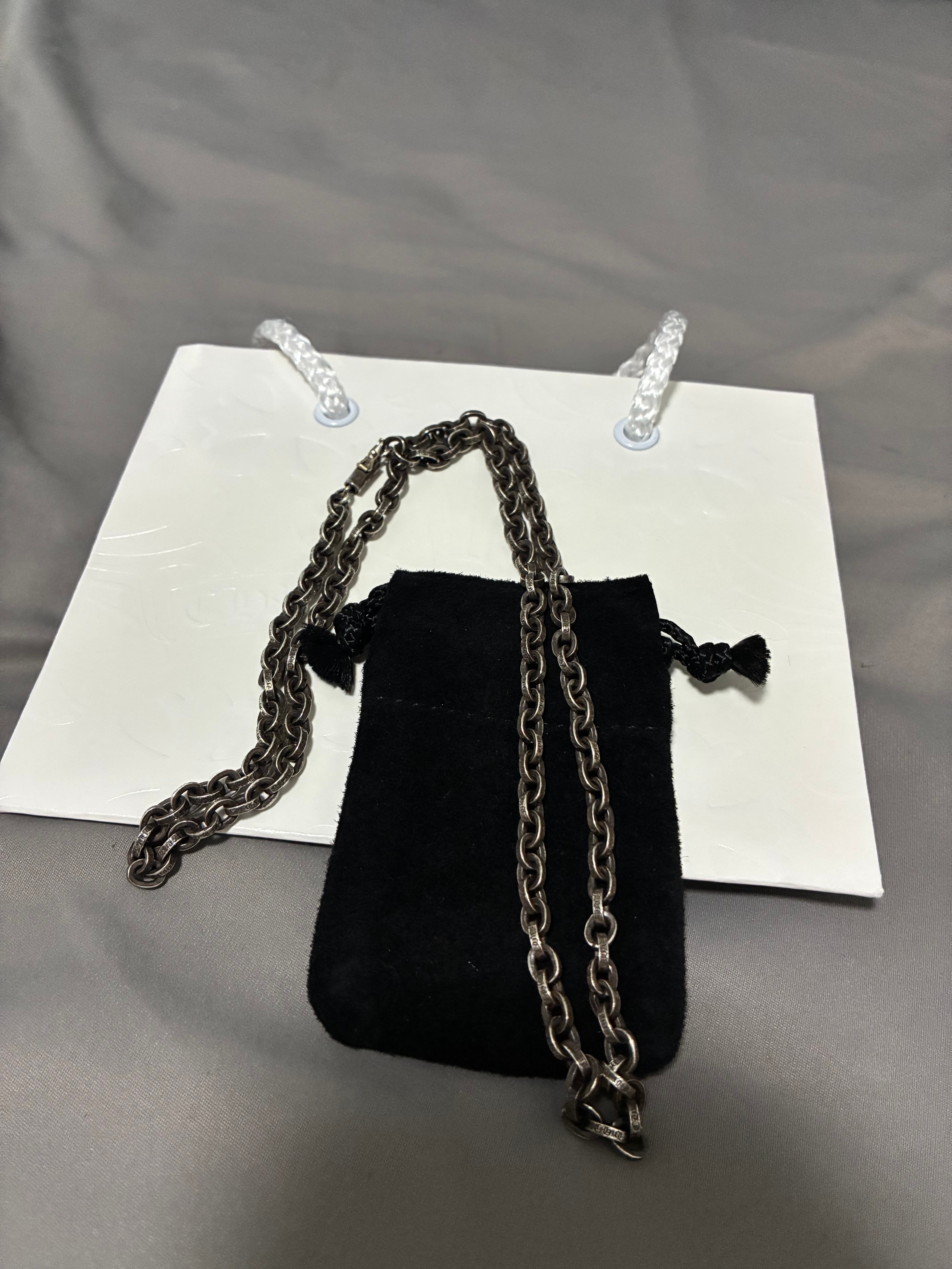 Chrome Hearts Paper Chain Necklace "Silver"