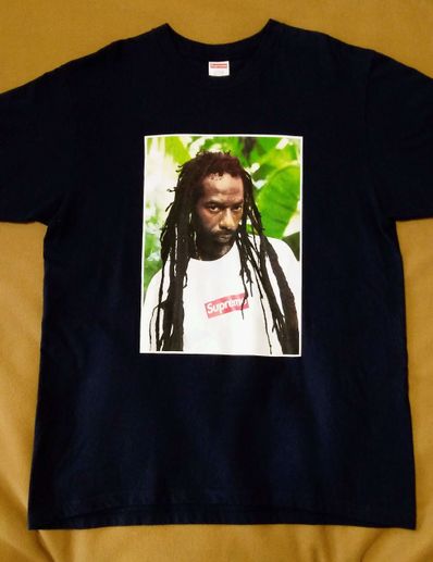 Supreme Buju Banton Tee "Navy"