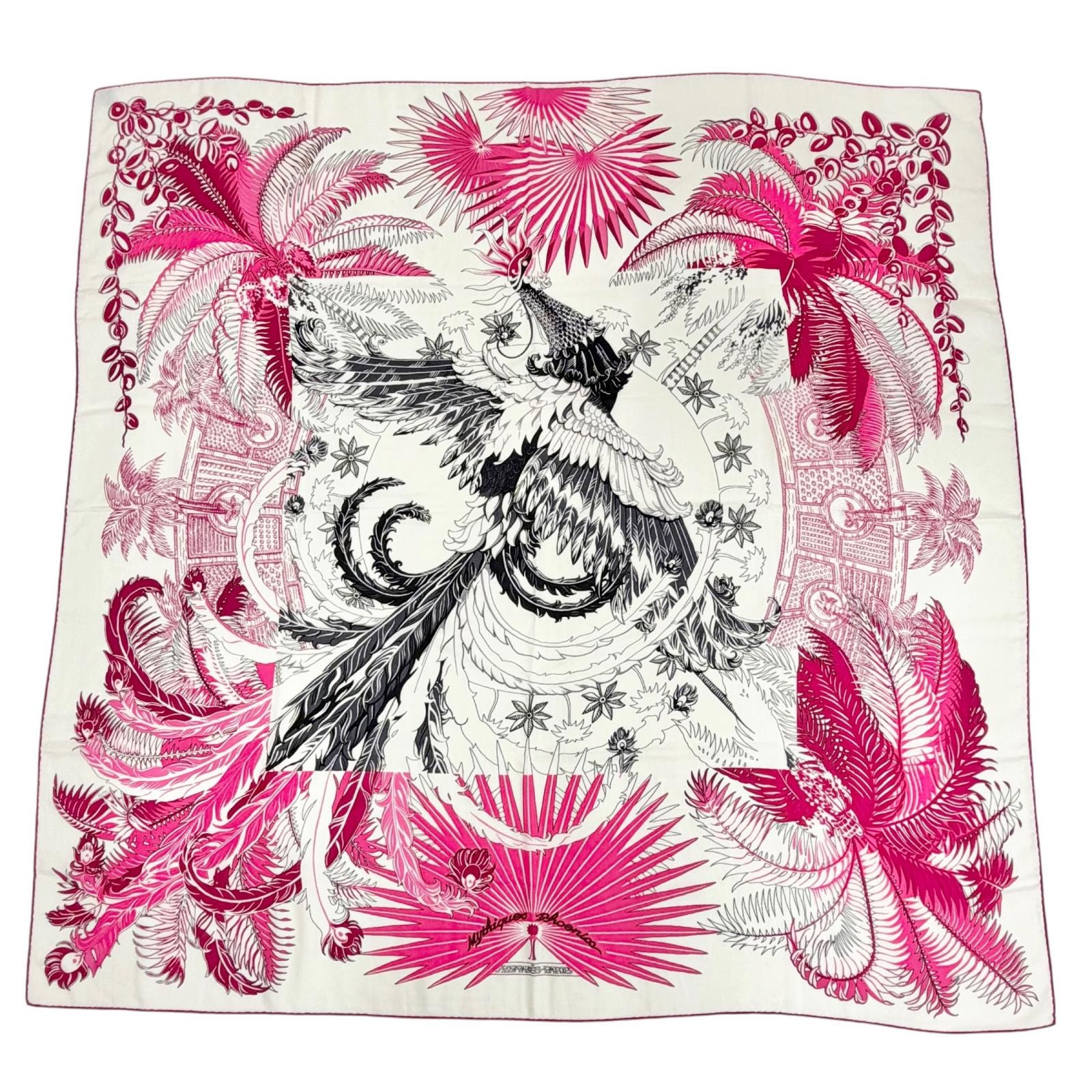 極美品 エルメス スカーフ Mythiques phoenix 不死鳥の神話