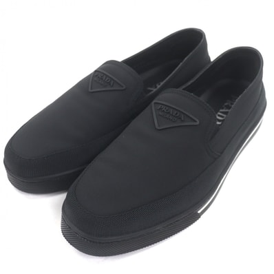 極美品 プラダ スリッポン ブラック メンズ 6.5 2S2964