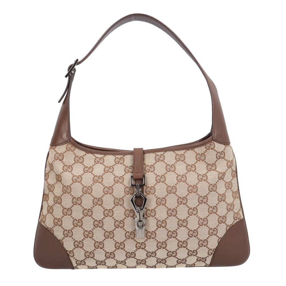 グッチ ジャッキー ハンドバッグ GGキャンバス 28628 ベージュ レディース GUCCI 中古