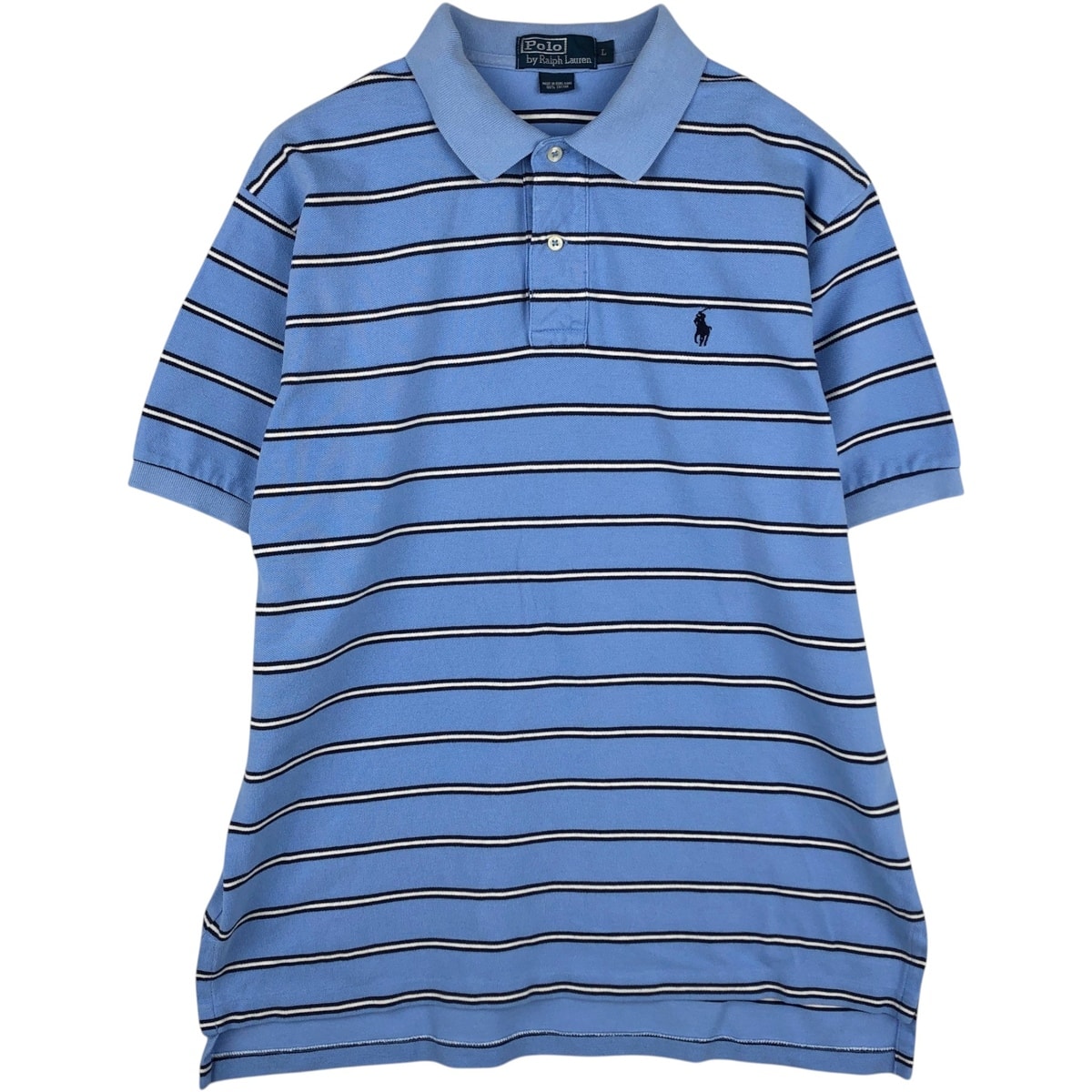 古着 ラルフローレン Ralph Lauren POLO by Ralph Lauren 半袖 ボーダー ポロシャツ メンズL相当/eaa635137