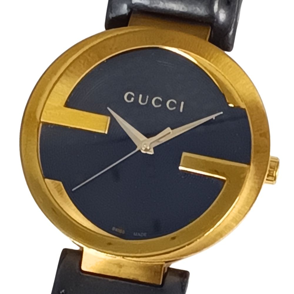 C (やや傷や汚れあり)】GUCCI グッチ インターロッキング 133.3 グレー