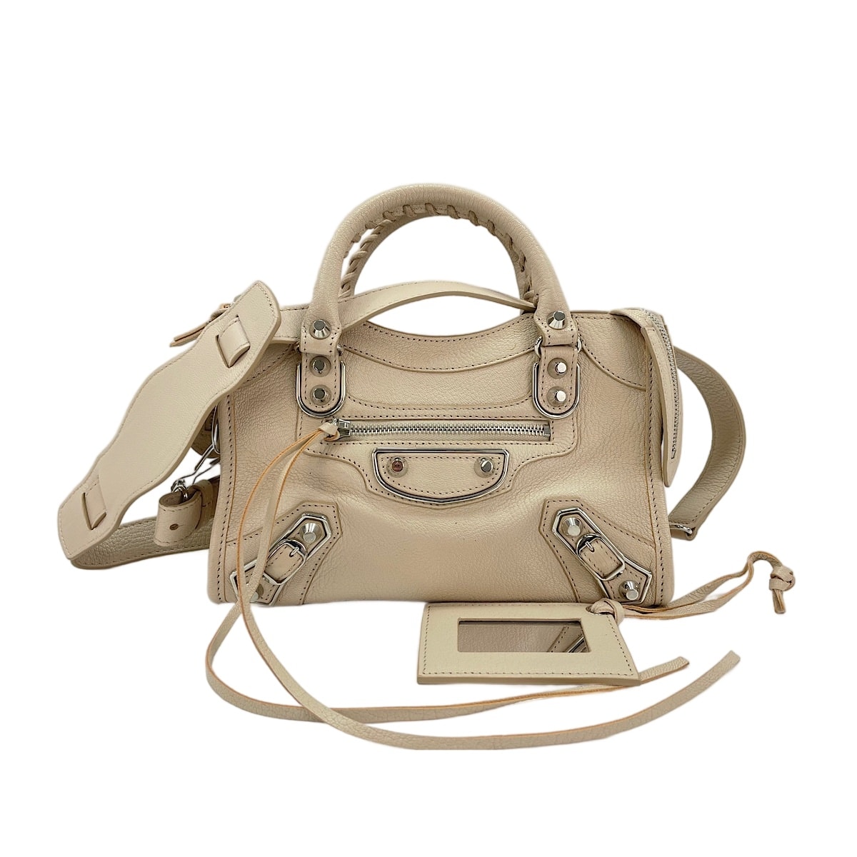 バレンシアガ BALENCIAGA レザー ミニシティ 2WAY ハンドバッグ【中古】