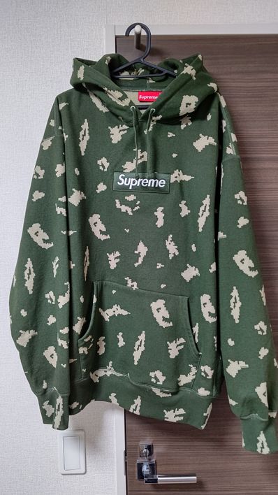 Supreme Box Logo Hooded Sweatshirt "Olive Russian Camo" (21FW)