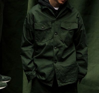 Wtaps WMILL-LS 02 / LS / COTTON. SATIN "Olive Drab"