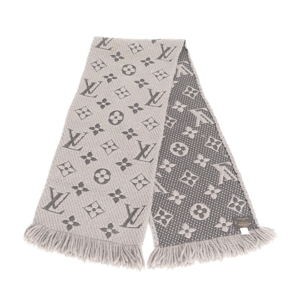 ルイヴィトン モノグラムエシャルブ ロゴマニア シルク 混 絹