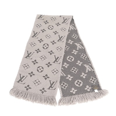 ルイヴィトン モノグラムエシャルブ ロゴマニア シルク 混 絹