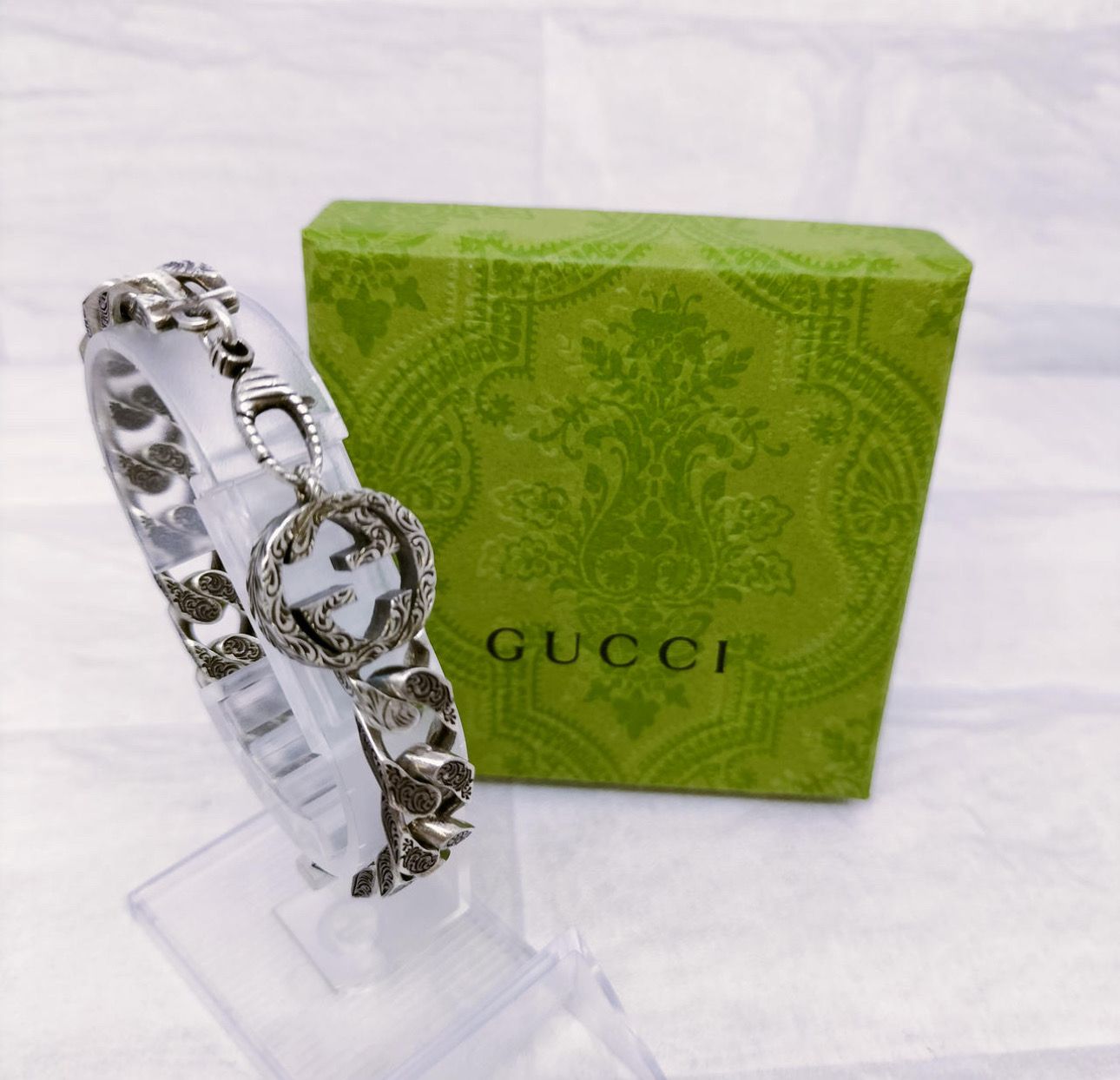 GUCCI Interlocking G Chain Bracelet In Silver