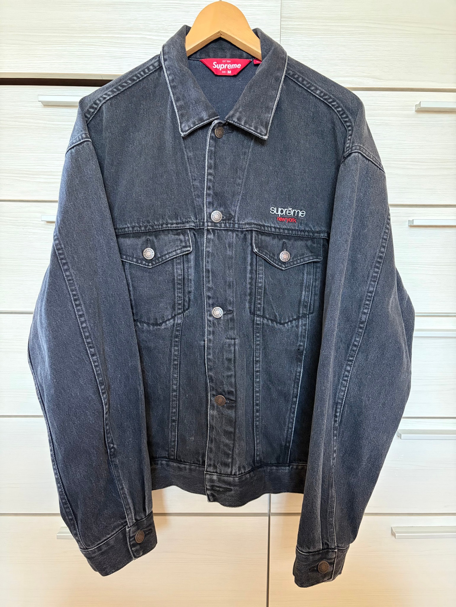 Supreme Denim Trucker Jacket "Black" (25SS)