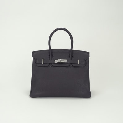 エルメス HERMES バーキン30 バーキン 30 バッグ トートバッグ トゴ レザン Raisin パープル Purple 紫 シルバー金具 ハンドバッグ