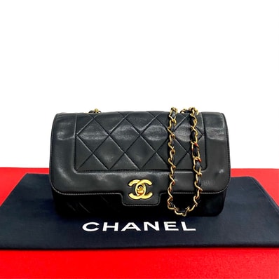 CHANEL シャネル マトラッセ ココマーク ラムスキン ショルダーバッグ ブラック
32660