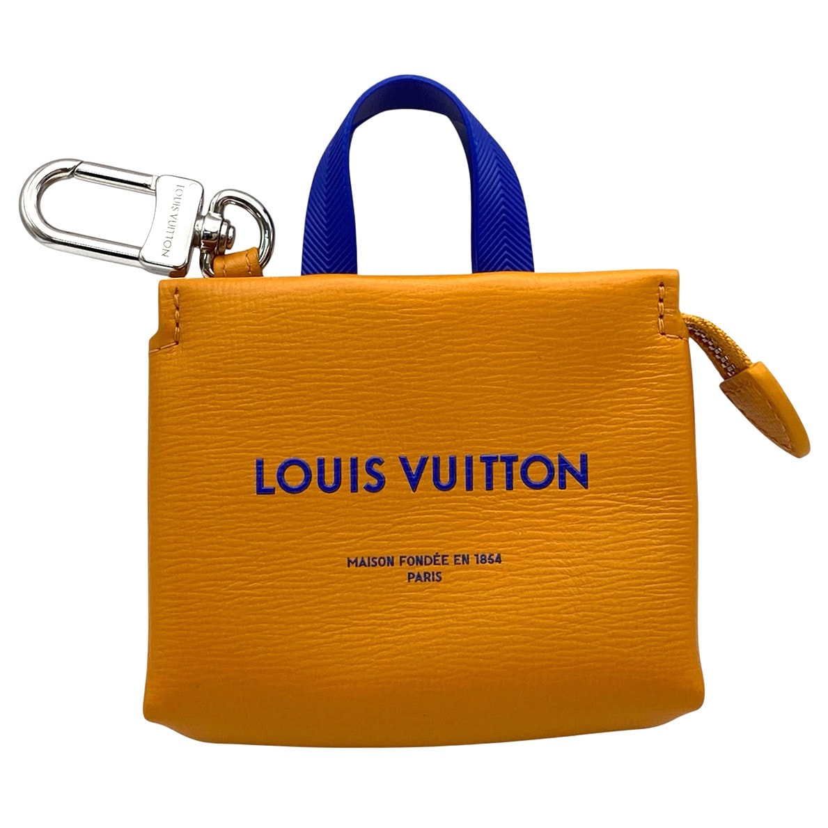 LOUIS VUITTON ルイ・ヴィトン バッグチャーム LVミニショッパー チャーム M02699 レザー オレンジ  レディース【中古】