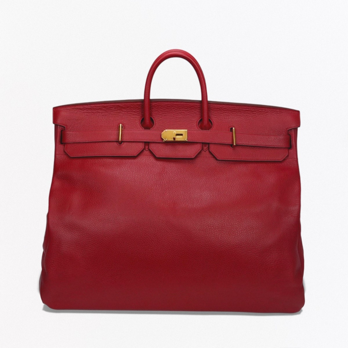 エルメス HERMES オータクロア55 オータクロア 55 バッグ トートバッグ アルデンヌ レッド Red 赤 ゴールド金具 ハンドバッグ