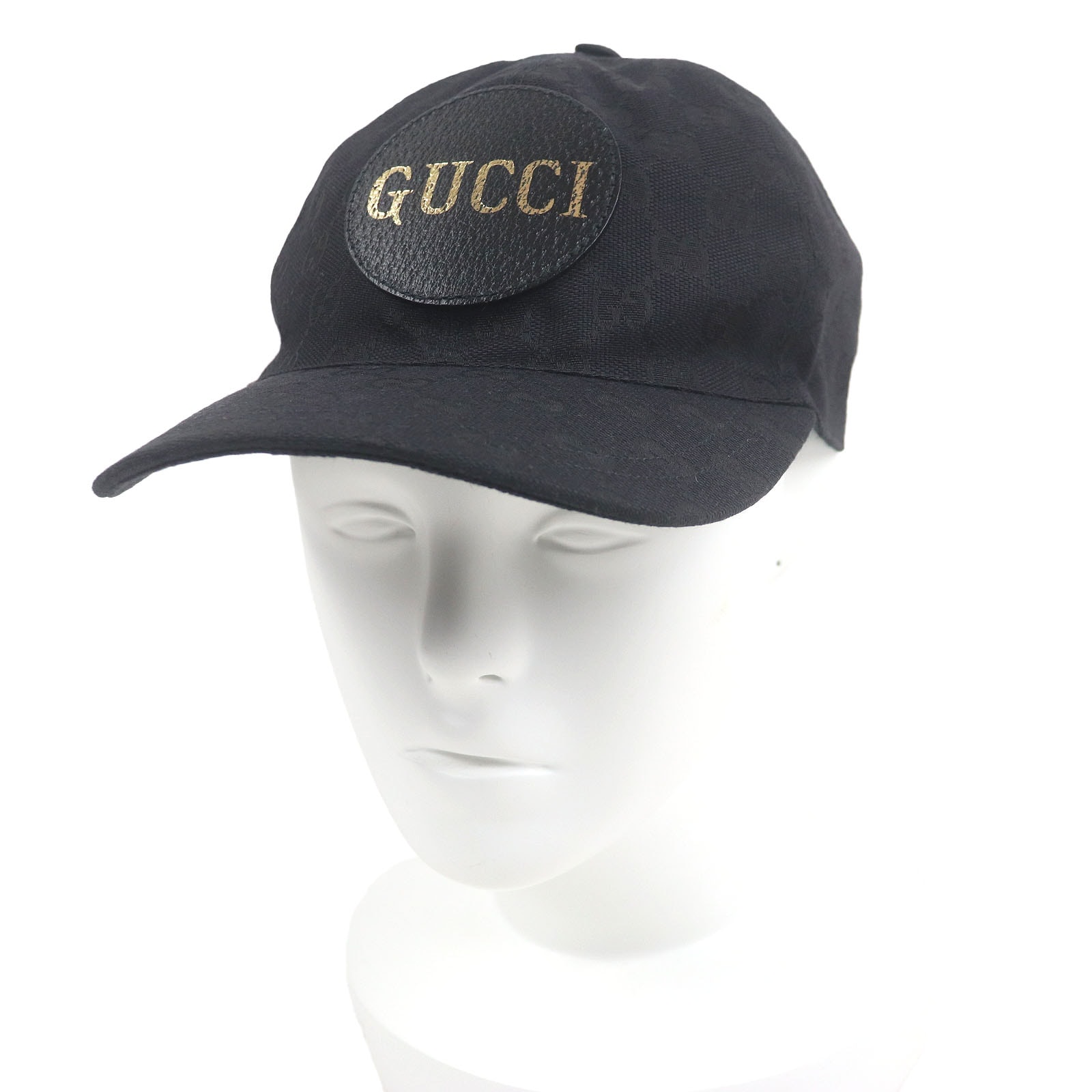 極美品 グッチ
 キャップ ブラック メンズ M/58cm 576253