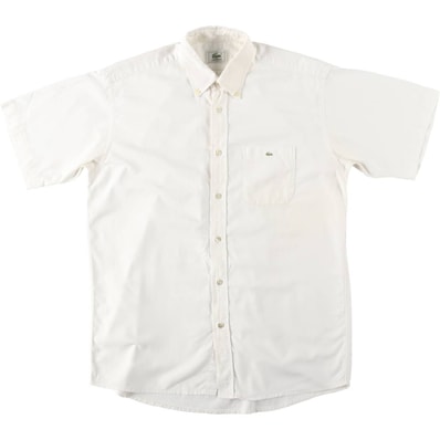 古着 ラコステ LACOSTE 半袖 ボタンダウンシャツ メンズM相当/eaa655670