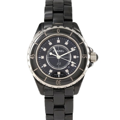【ノーメンテナンス還元価格】シャネル J12 33mmセラミック・12P H1625 セラミック クォーツ