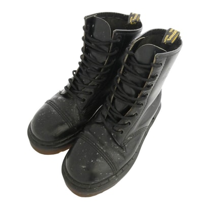 Dr.Martens ドクターマーチン 英国製 8ホール CRAZY BOMB クレイジー ボム レースアップ ハイカット ブーツ ブラック系 サイズ表記なし【中古】