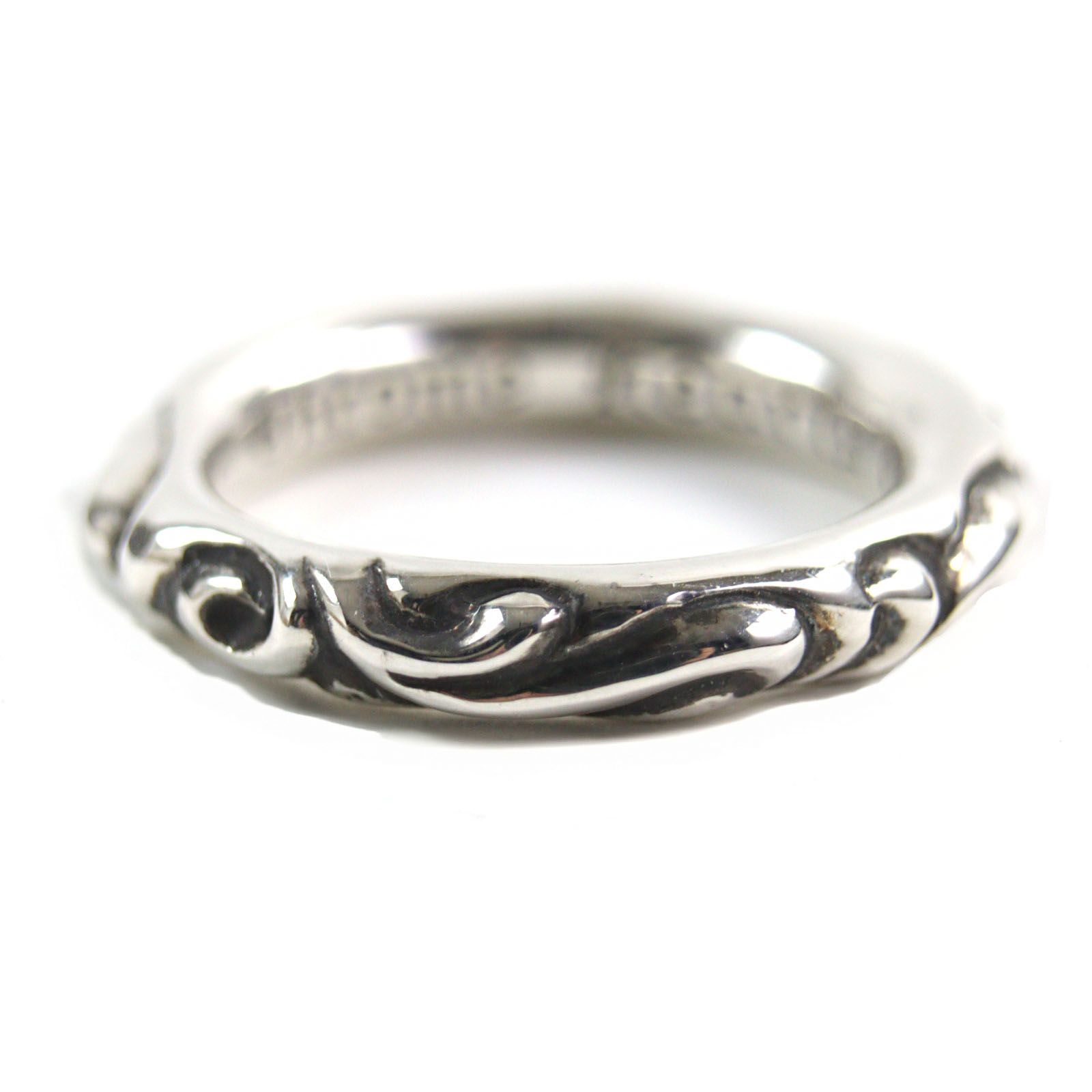 クロムハーツ リング・指輪 SCRL BAND スクロールバンド シルバー