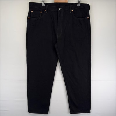 古着 リーバイス Levi's デニム パンツ 550 テーパード バギー ブラックデニム ジーンズ ジーパン w42 L32 ブラック系 メンズ