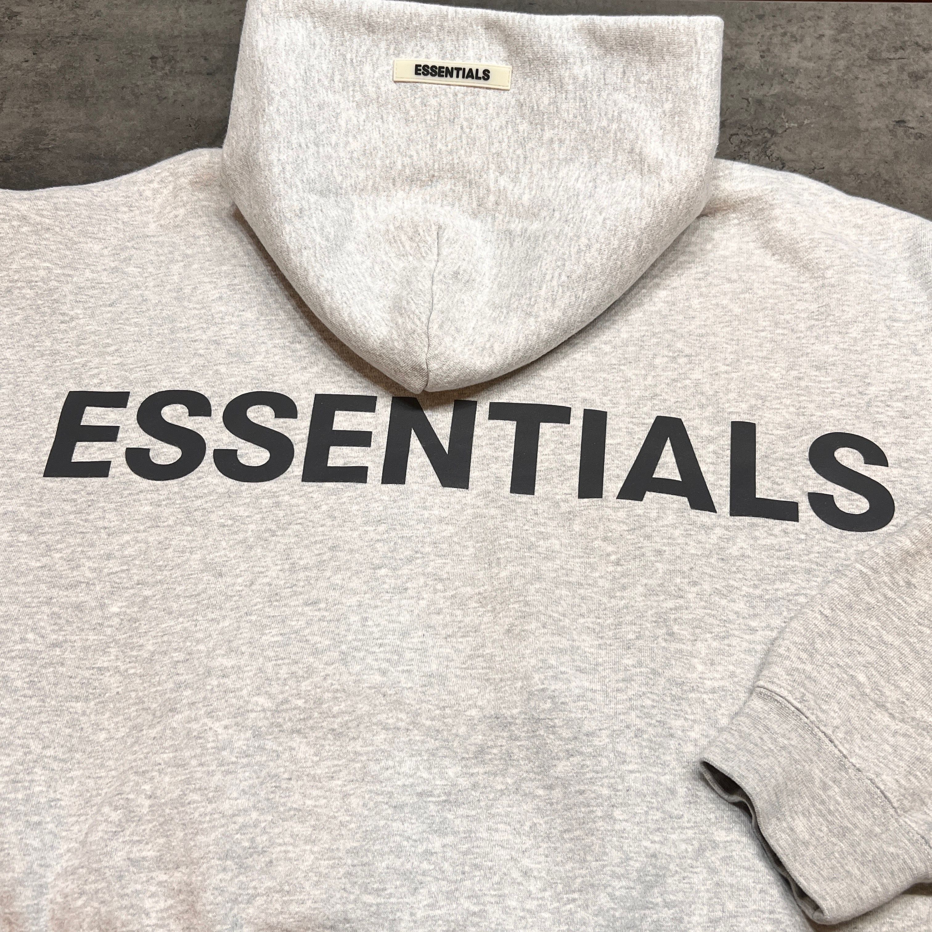 FEAR OF GOD ESSENTIALS 3M Logo Pullover Hoodie "Grey"