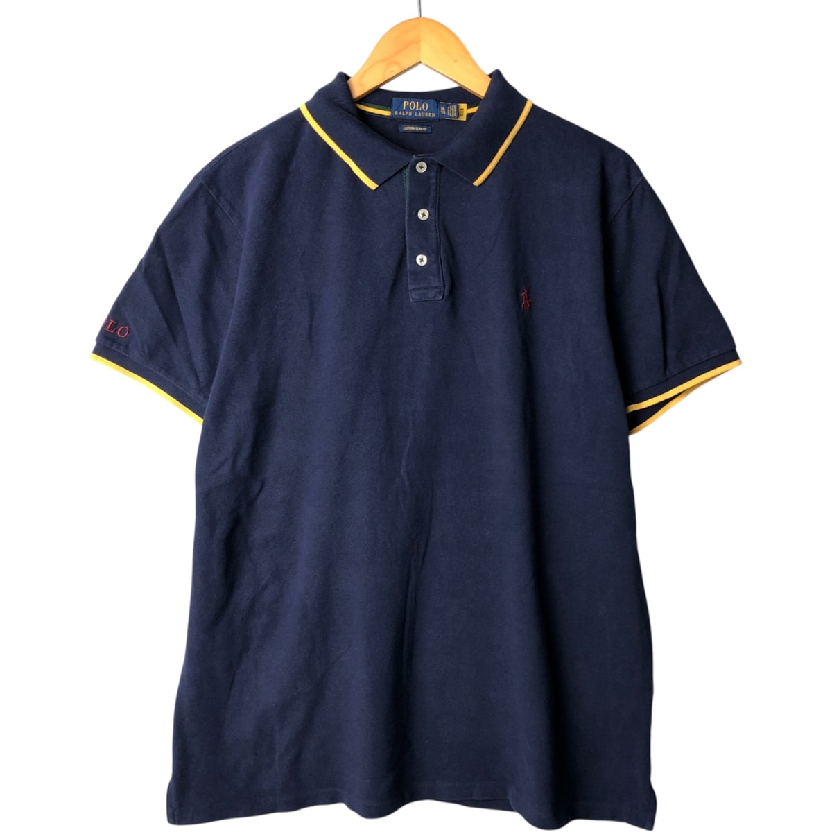 古着 ラルフローレン Ralph Lauren POLO RALPH LAUREN CUSTOM SLIM FIT 半袖 ポロシャツ メンズXL相当/eaa571006