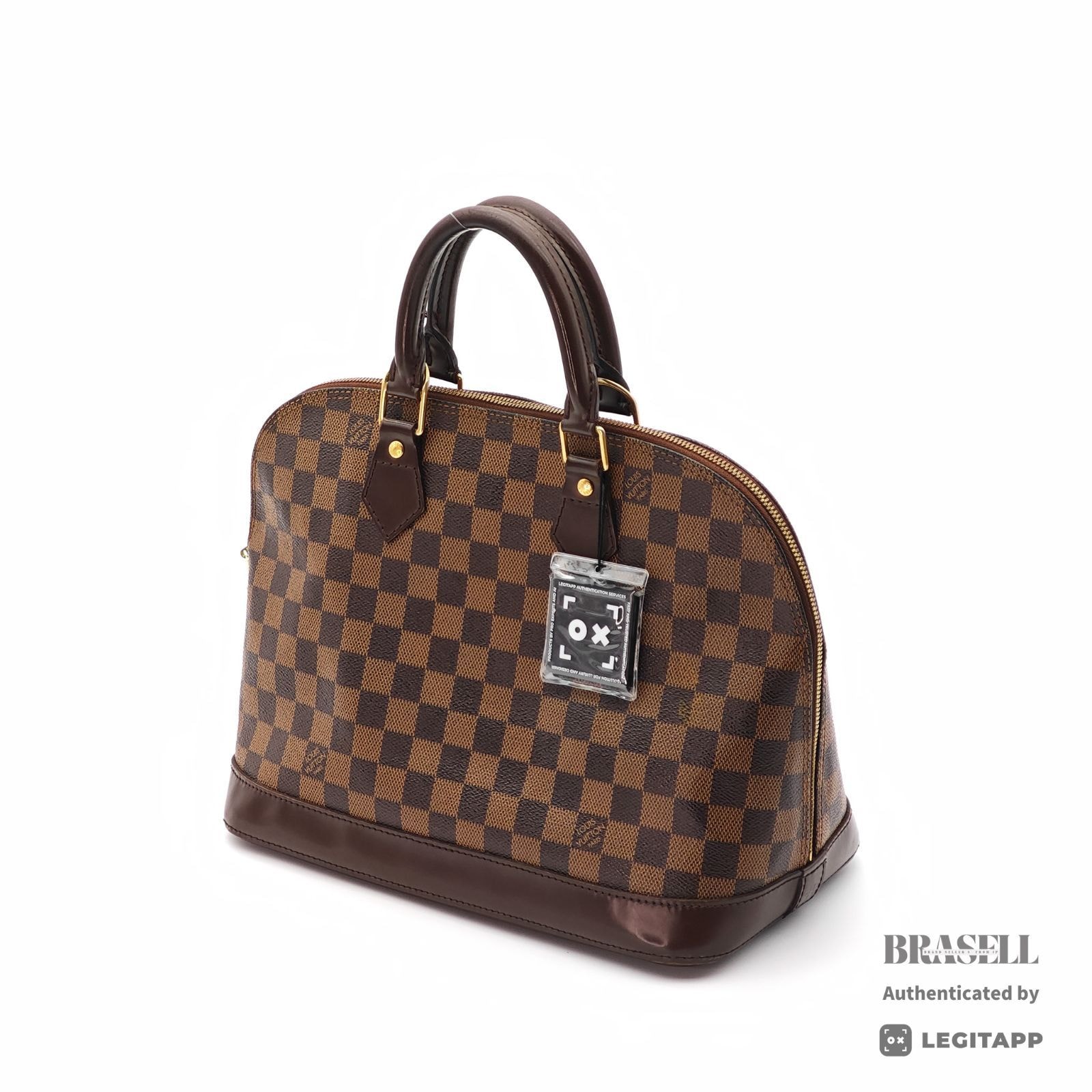 LOUIS VUITTON ルイ・ヴィトン ダミエアルマ ダミエ ダミエアルマ N51131 FL0016 ハンドバッグ Damier Ebene Leather Brown レディース