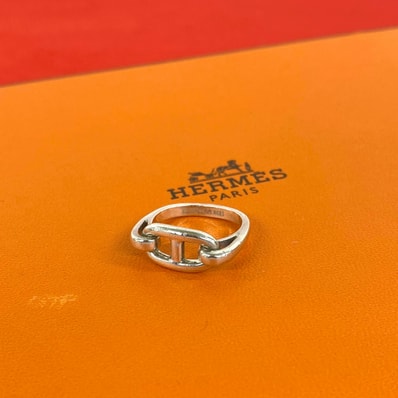 HERMES エルメス シェーヌダンクル リング シルバー925 リング・指輪 8号 シルバー
22284