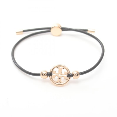 トリーバーチ Tory Burch MILLER SLIDER ミラー スライダー ブレスレット アクセサリー GP(ゴールドメッキ) レザー レディース ゴールド系 / ブラック系 144706720 【新品】