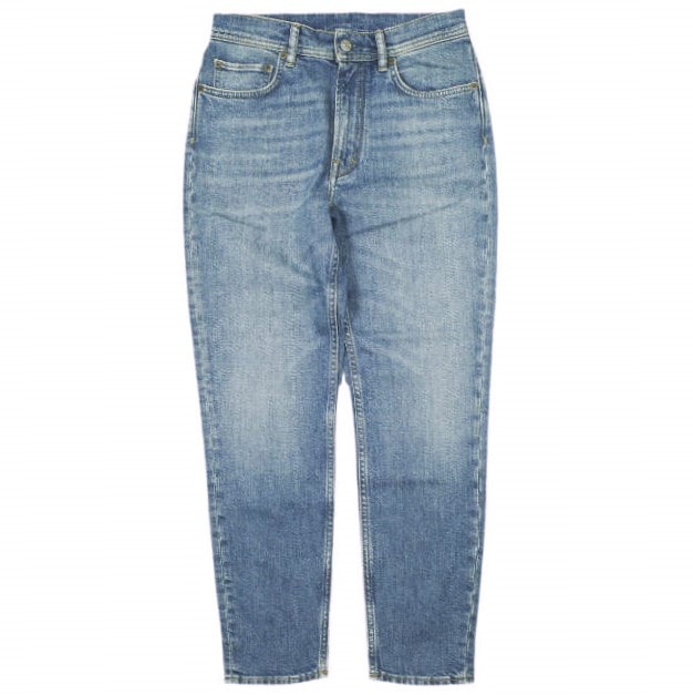 新品 Acne Studios アクネストゥディオズ イタリア製 Melk Mid Blue スリムテーパードデニムパンツ A00210 26 Indigo 定価44,000円 ジップフライ ジーンズ ボトムス g23050