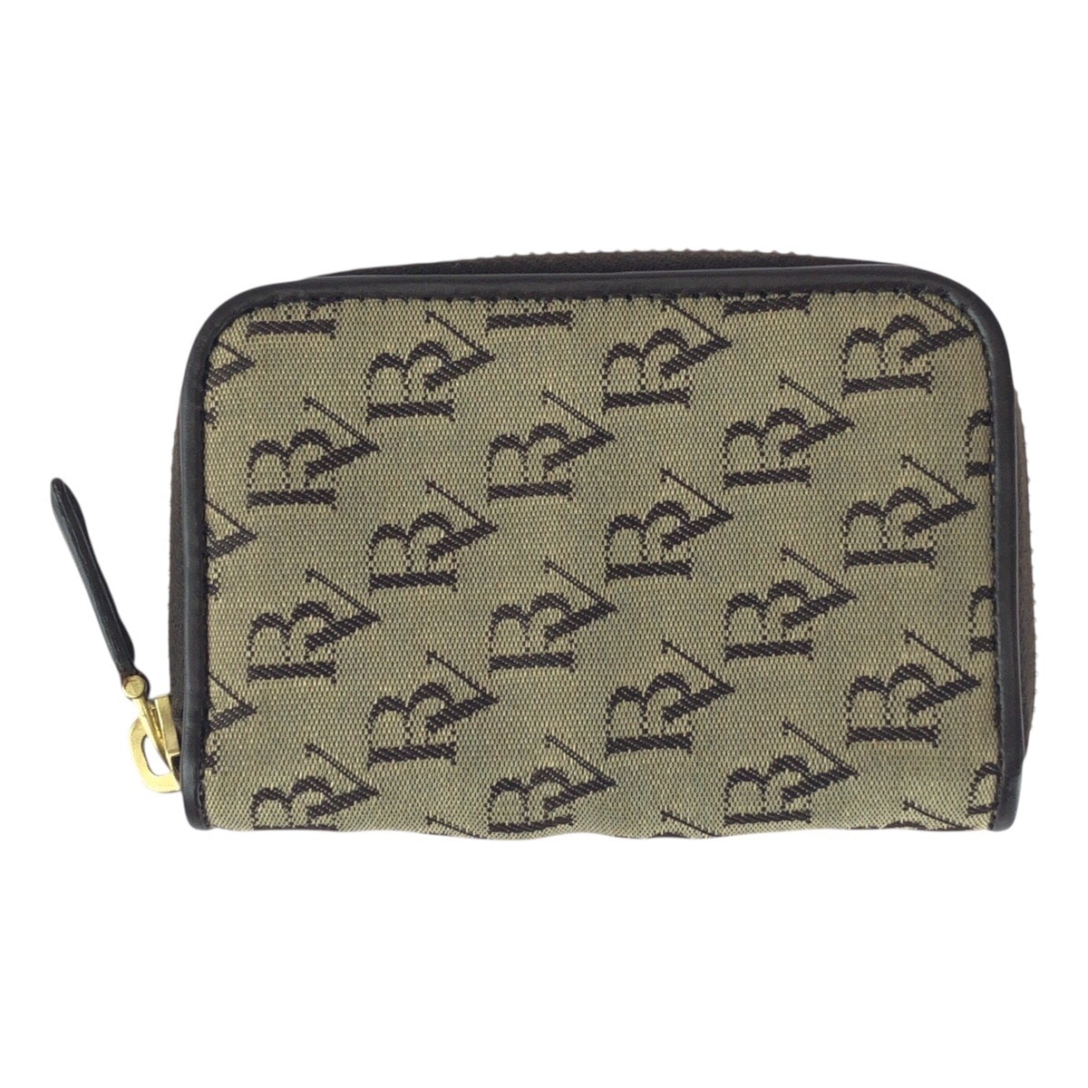 BOTTEGAVENETA ボッテガヴェネタ ヴィンテージ ベージュ ブラウン ゴールド金具 キャンバス カードケース 504956 【中古】