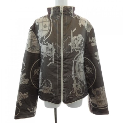 【ヴィンテージ】エルメス HERMES EX-LIBRIS ツイルレーヌ. ブルゾン