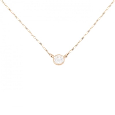 ティファニー バイザヤード ネックレス 0.27CT G IF 3EXT