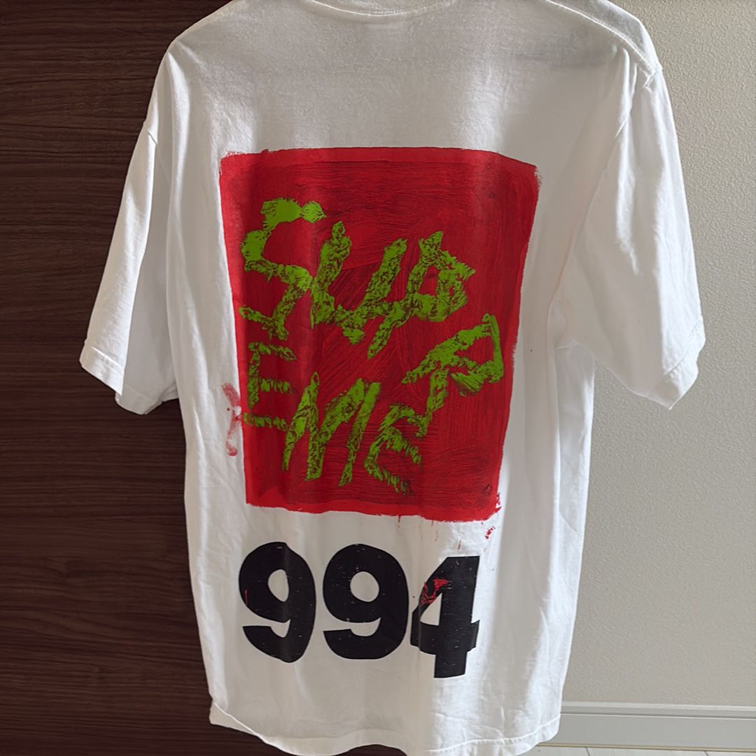 シュプリーム ペイント Tシャツ "ホワイト"