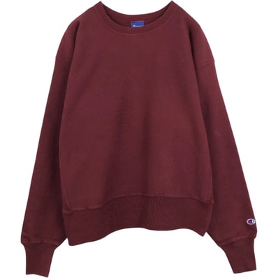 古着 チャンピオン Champion REVERSE WEAVE リバースウィーブ 目無し 無地 ブランクスウェットシャツ トレーナー メンズL相当/eaa683362