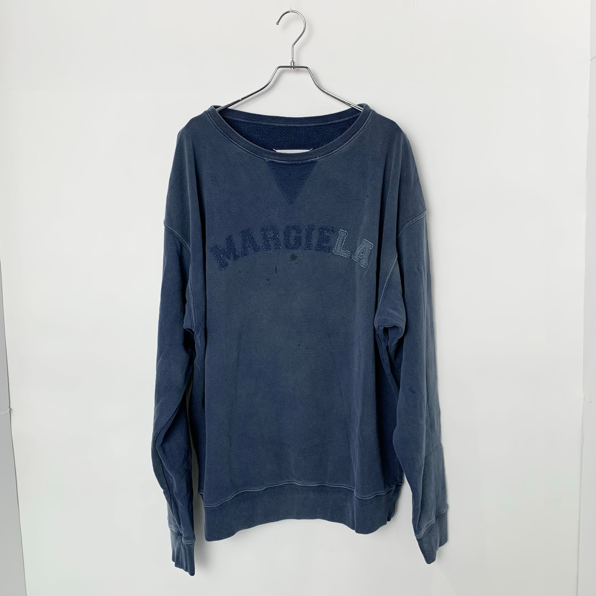 Maison Margiela Logo Organic Cotton Sweat Shirt "Blue"