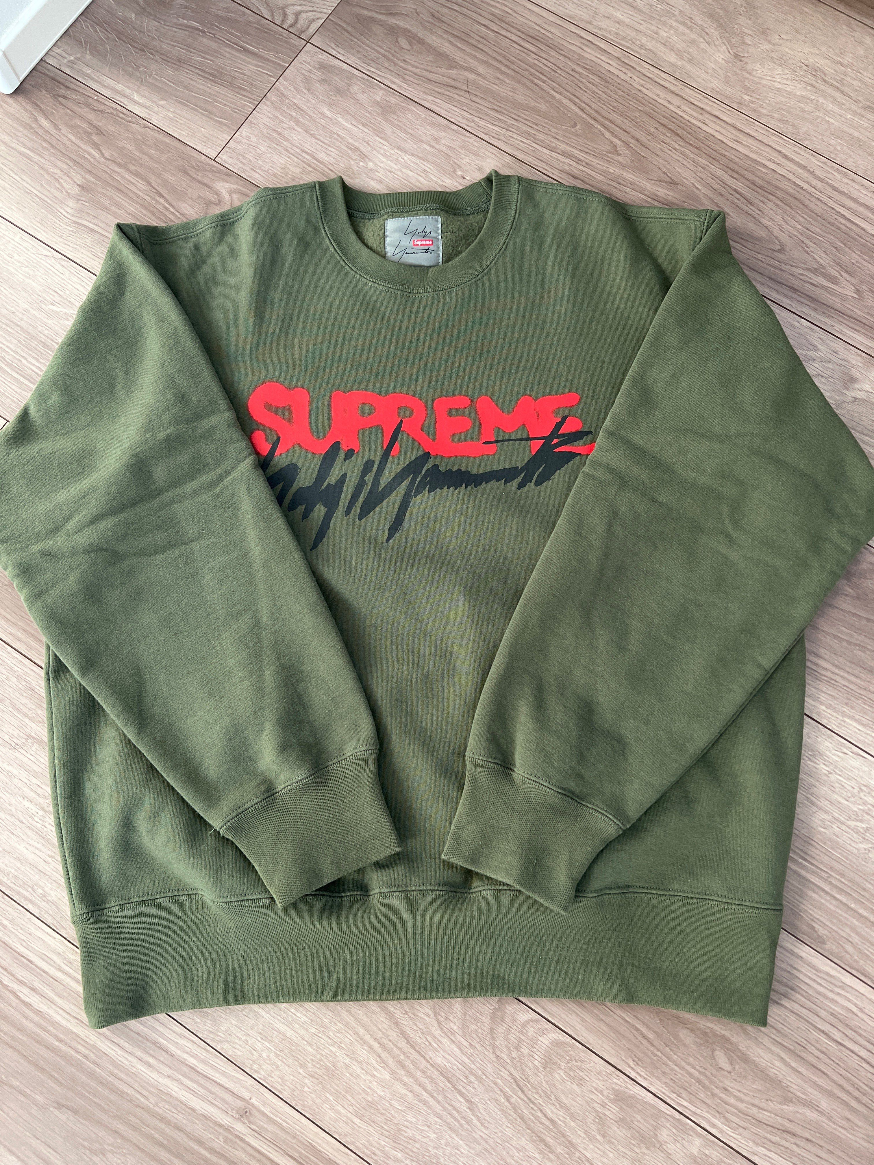 Supreme x Yohji Yamamoto Crewneck "Olive"