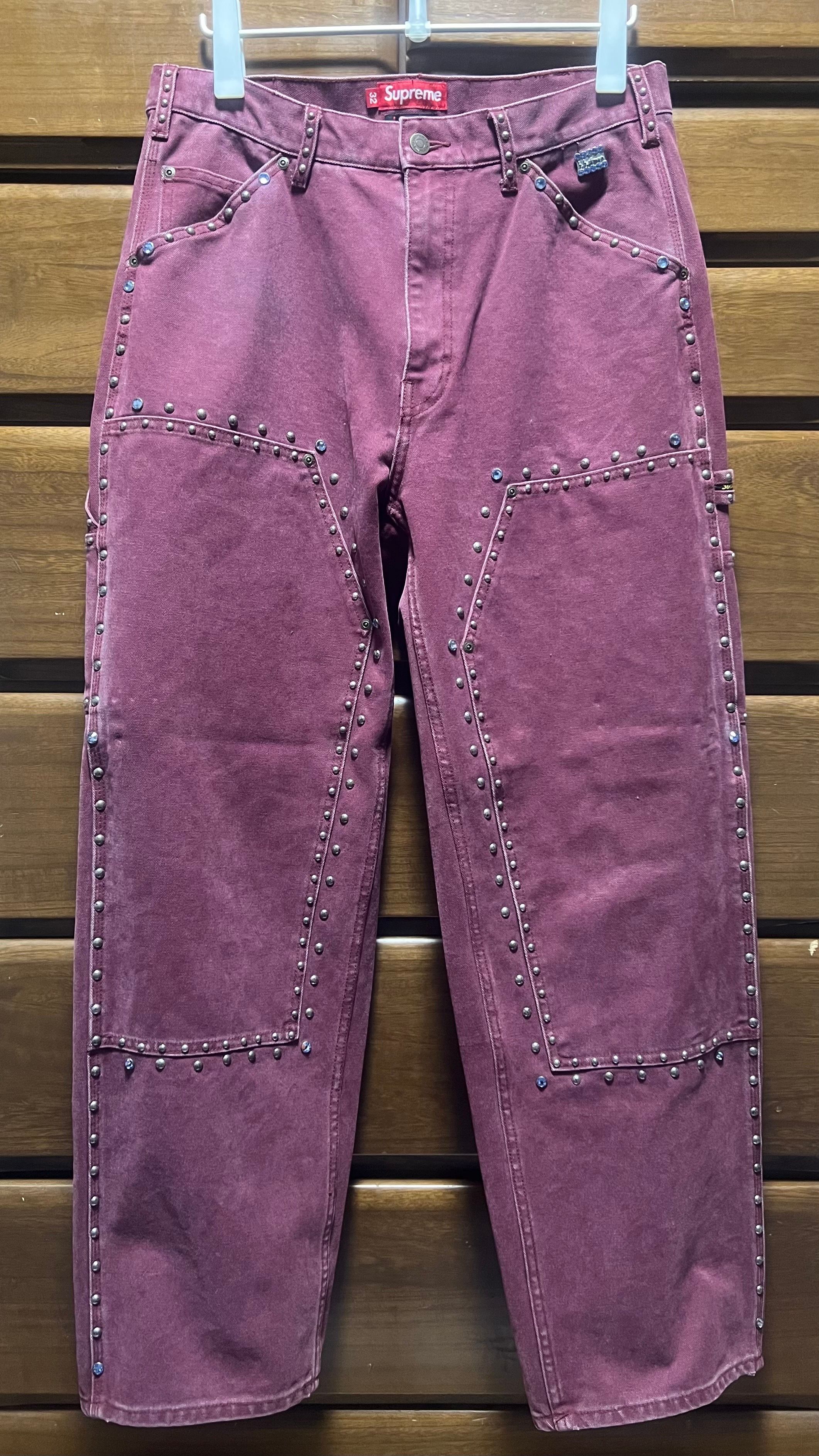 Supreme x B.B. Simon Studded Double Knee Painter Pant 