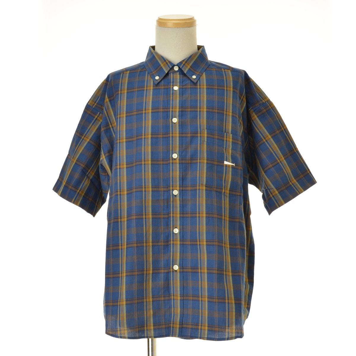 DESCENDANT Kennedy's Textile SS Shirt "Navy"