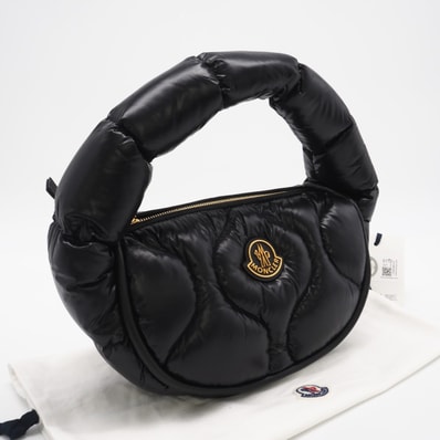 未使用 MONCLER モンクレール ポリアミド ホーボー ハンド 5C00001M2974999 ハンドバッグ ブラック ナイロン レディース