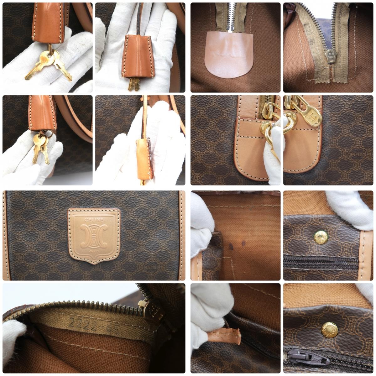 B (目立った傷や汚れなし)】CELINE（セリーヌ） マカダム ボストン