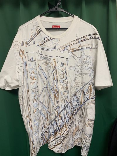 Supreme Bridge Embroidered S/S Top "White"