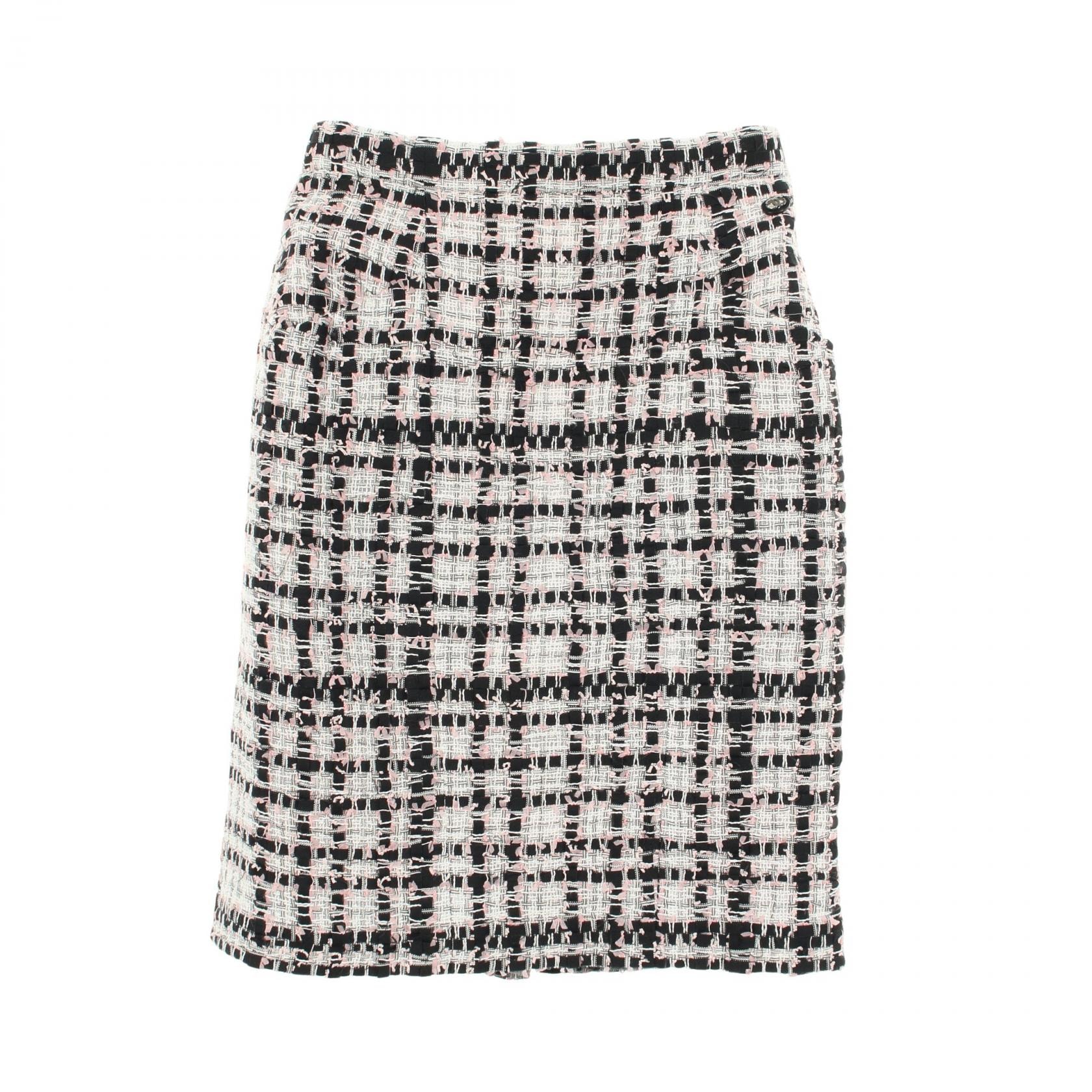 C (やや傷や汚れあり)】シャネル CHANEL ココマークボタン スカート