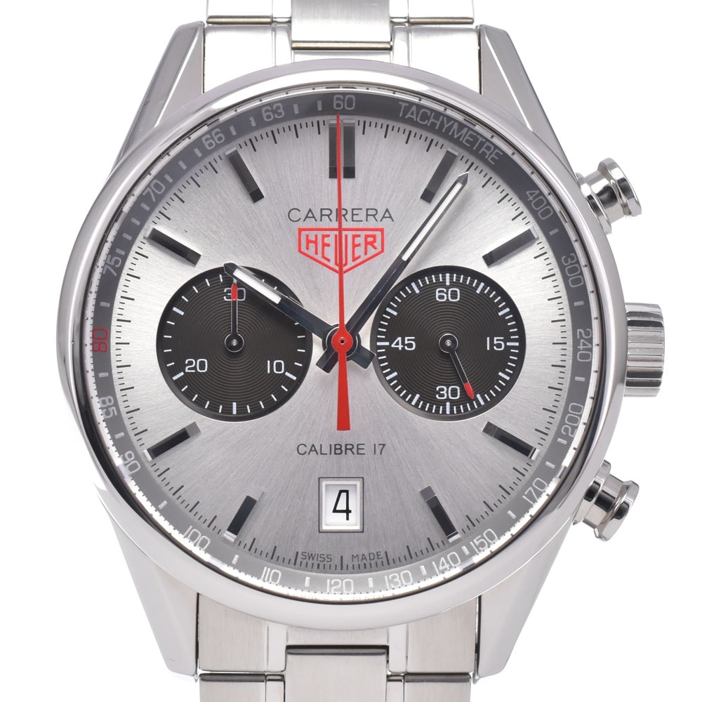 タグホイヤー TAG HEUER CV2119.BA0722 カレラ キャリバー17 クロノグラフ デイト 自動巻き メンズ 美品 箱・保証書付き 腕時計 Q#149181
