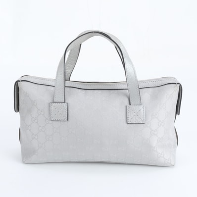 グッチ GGキャンバス 264210 ハンドバッグ レザー×キャンバス